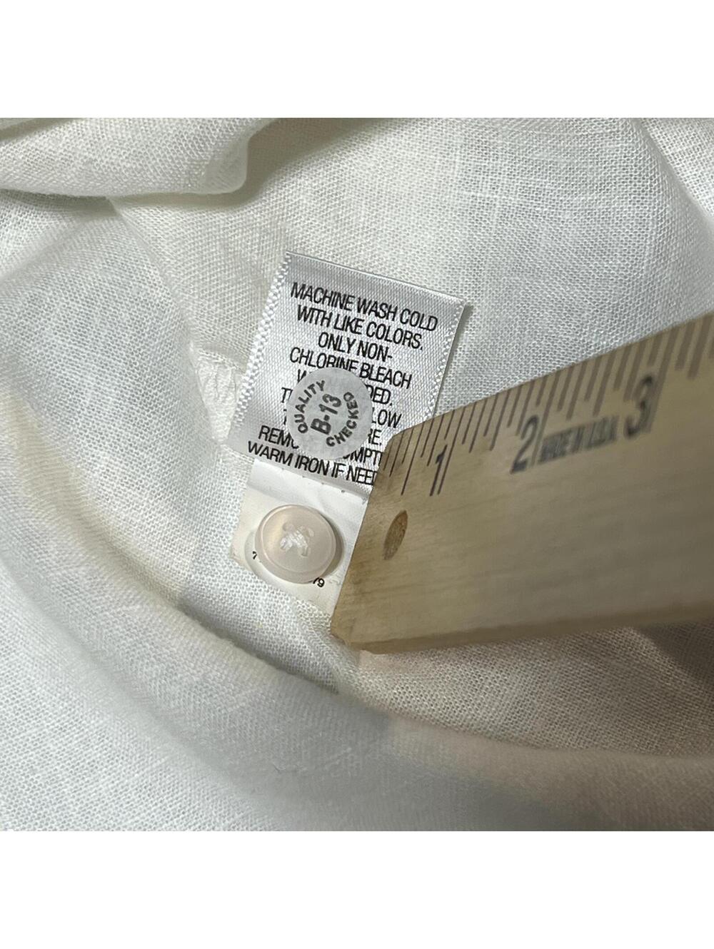 Dana Buchman Cream White Sleeveless Linen Rayon Blend Top XXL NWT - Picture 8 of 8